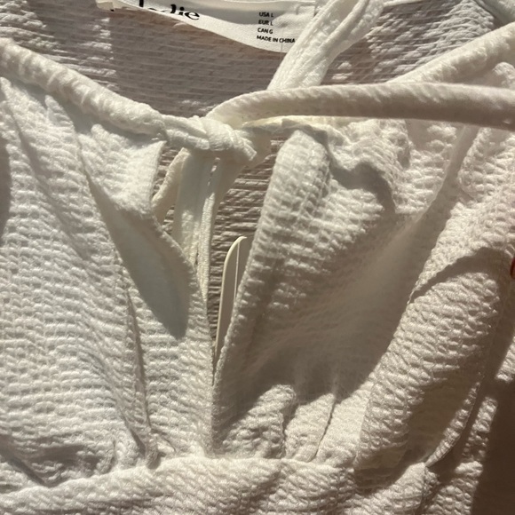 Elodie White Crop Top - NWT - Picture 5 of 8